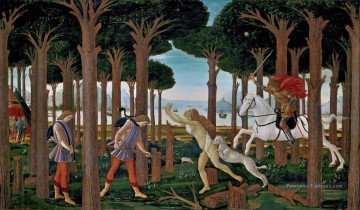 Sandro Botticelli œuvres - Nastagio premier Sandro Botticelli